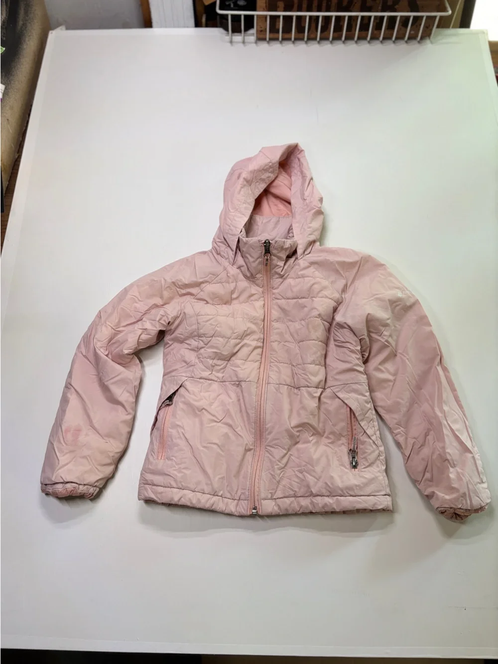 Columbia Girls XS Pink Quilted Hooded Puffer Jacket